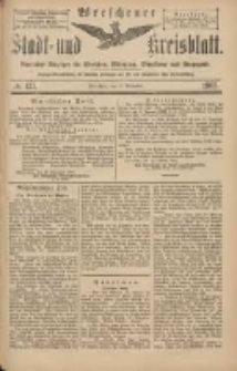 Wreschener Stadt und Kreisblatt: amtlicher Anzeiger f&uuml;r Wreschen, Miloslaw, Strzalkowo und Umgegend 1903.11.12 Nr137
