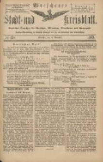 Wreschener Stadt und Kreisblatt: amtlicher Anzeiger für Wreschen, Miloslaw, Strzalkowo und Umgegend 1903.11.14 Nr138