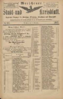 Wreschener Stadt und Kreisblatt: amtlicher Anzeiger f&uuml;r Wreschen, Miloslaw, Strzalkowo und Umgegend 1903.11.17 Nr139