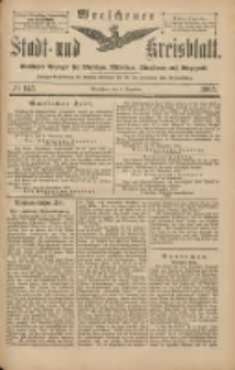 Wreschener Stadt und Kreisblatt: amtlicher Anzeiger f&uuml;r Wreschen, Miloslaw, Strzalkowo und Umgegend 1903.12.03 Nr145