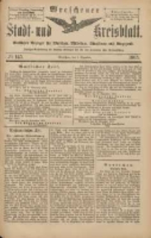 Wreschener Stadt und Kreisblatt: amtlicher Anzeiger für Wreschen, Miloslaw, Strzalkowo und Umgegend 1903.12.03 Nr145