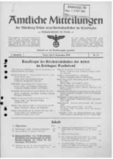 Amtliche Mitteilungen der Abteilung Arbeit beim Reichsstatthalter im Warthegau. 1941 Jg.2 nr14
