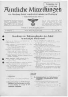 Amtliche Mitteilungen der Abteilung Arbeit beim Reichsstatthalter im Warthegau. 1941 Jg.2 nr15
