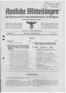 Amtliche Mitteilungen der Abteilung Arbeit beim Reichsstatthalter im Warthegau. 1940 Jg.1 nr15
