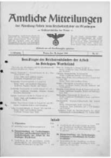 Amtliche Mitteilungen der Abteilung Arbeit beim Reichsstatthalter im Warthegau. 1941 Jg.2 nr13