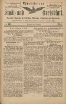 Wreschener Stadt und Kreisblatt: amtlicher Anzeiger f&uuml;r Wreschen, Miloslaw, Strzalkowo und Umgegend 1903.12.08 Nr147