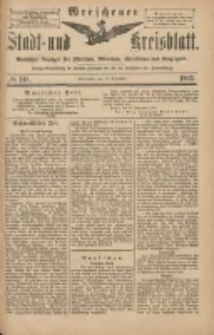 Wreschener Stadt und Kreisblatt: amtlicher Anzeiger f&uuml;r Wreschen, Miloslaw, Strzalkowo und Umgegend 1903.12.10 Nr148