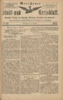 Wreschener Stadt und Kreisblatt: amtlicher Anzeiger für Wreschen, Miloslaw, Strzalkowo und Umgegend 1903.12.10 Nr148