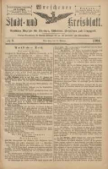 Wreschener Stadt und Kreisblatt: amtlicher Anzeiger f&uuml;r Wreschen, Miloslaw, Strzalkowo und Umgegend 1904.01.21 Nr8