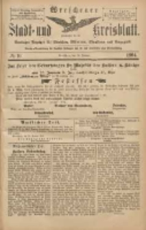Wreschener Stadt und Kreisblatt: amtlicher Anzeiger f&uuml;r Wreschen, Miloslaw, Strzalkowo und Umgegend 1904.01.26 Nr10