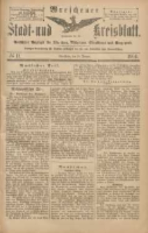 Wreschener Stadt und Kreisblatt: amtlicher Anzeiger f&uuml;r Wreschen, Miloslaw, Strzalkowo und Umgegend 1904.01.28 Nr11