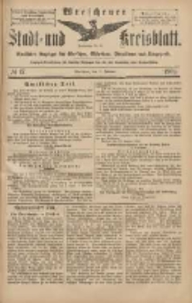 Wreschener Stadt und Kreisblatt: amtlicher Anzeiger für Wreschen, Miloslaw, Strzalkowo und Umgegend 1904.02.11 Nr17