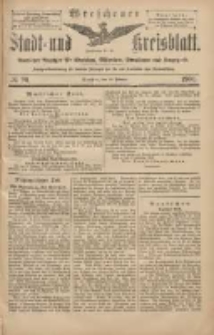 Wreschener Stadt und Kreisblatt: amtlicher Anzeiger f&uuml;r Wreschen, Miloslaw, Strzalkowo und Umgegend 1904.02.18 Nr20