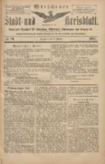 Wreschener Stadt und Kreisblatt: amtlicher Anzeiger für Wreschen, Miloslaw, Strzalkowo und Umgegend 1904.02.18 Nr20