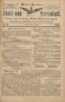 Wreschener Stadt und Kreisblatt: amtlicher Anzeiger für Wreschen, Miloslaw, Strzalkowo und Umgegend 1904.02.23 Nr22