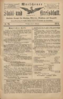 Wreschener Stadt und Kreisblatt: amtlicher Anzeiger f&uuml;r Wreschen, Miloslaw, Strzalkowo und Umgegend 1904.02.25 Nr23
