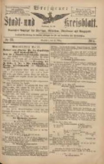 Wreschener Stadt und Kreisblatt: amtlicher Anzeiger f&uuml;r Wreschen, Miloslaw, Strzalkowo und Umgegend 1904.03.19 Nr33
