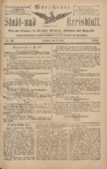 Wreschener Stadt und Kreisblatt: amtlicher Anzeiger für Wreschen, Miloslaw, Strzalkowo und Umgegend 1904.03.22 Nr34