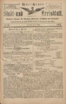 Wreschener Stadt und Kreisblatt: amtlicher Anzeiger f&uuml;r Wreschen, Miloslaw, Strzalkowo und Umgegend 1904.03.24 Nr35
