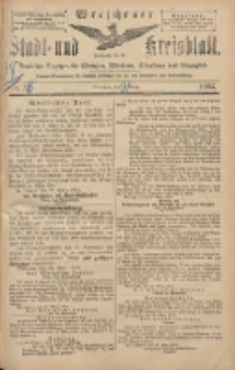 Wreschener Stadt und Kreisblatt: amtlicher Anzeiger f&uuml;r Wreschen, Miloslaw, Strzalkowo und Umgegend 1904.03.31 Nr38