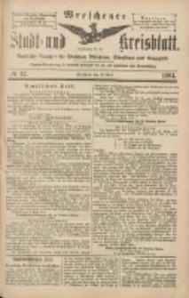 Wreschener Stadt und Kreisblatt: amtlicher Anzeiger für Wreschen, Miloslaw, Strzalkowo und Umgegend 1904.04.12 Nr42