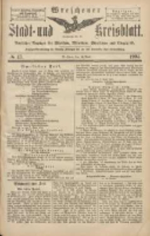 Wreschener Stadt und Kreisblatt: amtlicher Anzeiger für Wreschen, Miloslaw, Strzalkowo und Umgegend 1904.04.14 Nr43
