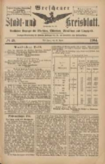 Wreschener Stadt und Kreisblatt: amtlicher Anzeiger f&uuml;r Wreschen, Miloslaw, Strzalkowo und Umgegend 1904.04.26 Nr48