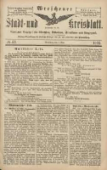 Wreschener Stadt und Kreisblatt: amtlicher Anzeiger f&uuml;r Wreschen, Miloslaw, Strzalkowo und Umgegend 1904.05.07 Nr53