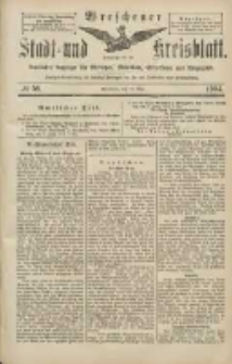 Wreschener Stadt und Kreisblatt: amtlicher Anzeiger f&uuml;r Wreschen, Miloslaw, Strzalkowo und Umgegend 1904.05.19 Nr58