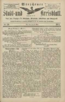 Wreschener Stadt und Kreisblatt: amtlicher Anzeiger f&uuml;r Wreschen, Miloslaw, Strzalkowo und Umgegend 1904.05.21 Nr59