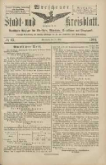 Wreschener Stadt und Kreisblatt: amtlicher Anzeiger f&uuml;r Wreschen, Miloslaw, Strzalkowo und Umgegend 1904.05.31 Nr62