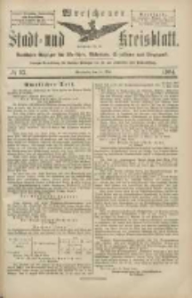 Wreschener Stadt und Kreisblatt: amtlicher Anzeiger für Wreschen, Miloslaw, Strzalkowo und Umgegend 1904.05.31 Nr62