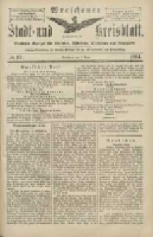 Wreschener Stadt und Kreisblatt: amtlicher Anzeiger für Wreschen, Miloslaw, Strzalkowo und Umgegend 1904.06.02 Nr63