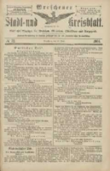 Wreschener Stadt und Kreisblatt: amtlicher Anzeiger für Wreschen, Miloslaw, Strzalkowo und Umgegend 1904.06.23 Nr72
