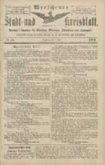 Wreschener Stadt und Kreisblatt: amtlicher Anzeiger f&uuml;r Wreschen, Miloslaw, Strzalkowo und Umgegend 1904.07.09 Nr79