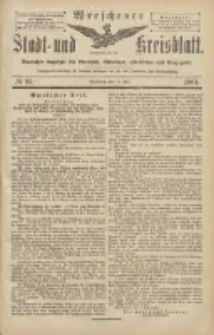 Wreschener Stadt und Kreisblatt: amtlicher Anzeiger f&uuml;r Wreschen, Miloslaw, Strzalkowo und Umgegend 1904.07.14 Nr81