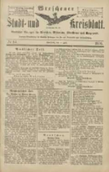 Wreschener Stadt und Kreisblatt: amtlicher Anzeiger f&uuml;r Wreschen, Miloslaw, Strzalkowo und Umgegend 1904.07.21 Nr84