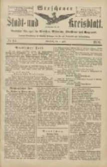 Wreschener Stadt und Kreisblatt: amtlicher Anzeiger für Wreschen, Miloslaw, Strzalkowo und Umgegend 1904.07.21 Nr84