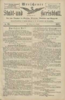 Wreschener Stadt und Kreisblatt: amtlicher Anzeiger für Wreschen, Miloslaw, Strzalkowo und Umgegend 1904.08.09 Nr92
