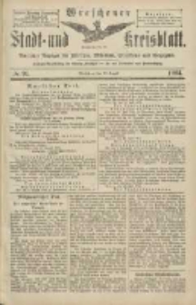 Wreschener Stadt und Kreisblatt: amtlicher Anzeiger f&uuml;r Wreschen, Miloslaw, Strzalkowo und Umgegend 1904.08.13 Nr94