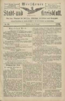 Wreschener Stadt und Kreisblatt: amtlicher Anzeiger für Wreschen, Miloslaw, Strzalkowo und Umgegend 1904.08.13 Nr94