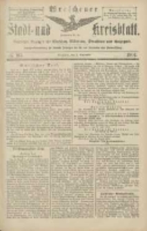 Wreschener Stadt und Kreisblatt: amtlicher Anzeiger f&uuml;r Wreschen, Miloslaw, Strzalkowo und Umgegend 1904.09.03 Nr103