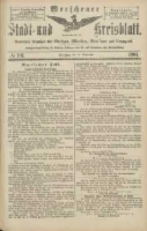 Wreschener Stadt und Kreisblatt: amtlicher Anzeiger f&uuml;r Wreschen, Miloslaw, Strzalkowo und Umgegend 1904.09.13 Nr107