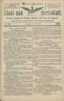 Wreschener Stadt und Kreisblatt: amtlicher Anzeiger für Wreschen, Miloslaw, Strzalkowo und Umgegend 1904.09.13 Nr107
