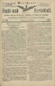 Wreschener Stadt und Kreisblatt: amtlicher Anzeiger f&uuml;r Wreschen, Miloslaw, Strzalkowo und Umgegend 1904.09.17 Nr109