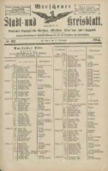 Wreschener Stadt und Kreisblatt: amtlicher Anzeiger f&uuml;r Wreschen, Miloslaw, Strzalkowo und Umgegend 1904.09.24 Nr112