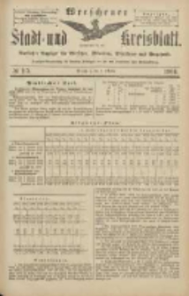 Wreschener Stadt und Kreisblatt: amtlicher Anzeiger für Wreschen, Miloslaw, Strzalkowo und Umgegend 1904.10.01 Nr115