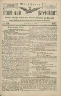 Wreschener Stadt und Kreisblatt: amtlicher Anzeiger f&uuml;r Wreschen, Miloslaw, Strzalkowo und Umgegend 1904.10.18 Nr122