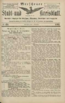 Wreschener Stadt und Kreisblatt: amtlicher Anzeiger f&uuml;r Wreschen, Miloslaw, Strzalkowo und Umgegend 1904.11.03 Nr129
