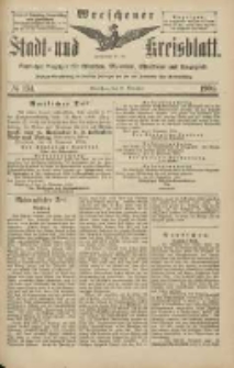 Wreschener Stadt und Kreisblatt: amtlicher Anzeiger f&uuml;r Wreschen, Miloslaw, Strzalkowo und Umgegend 1904.11.15 Nr134